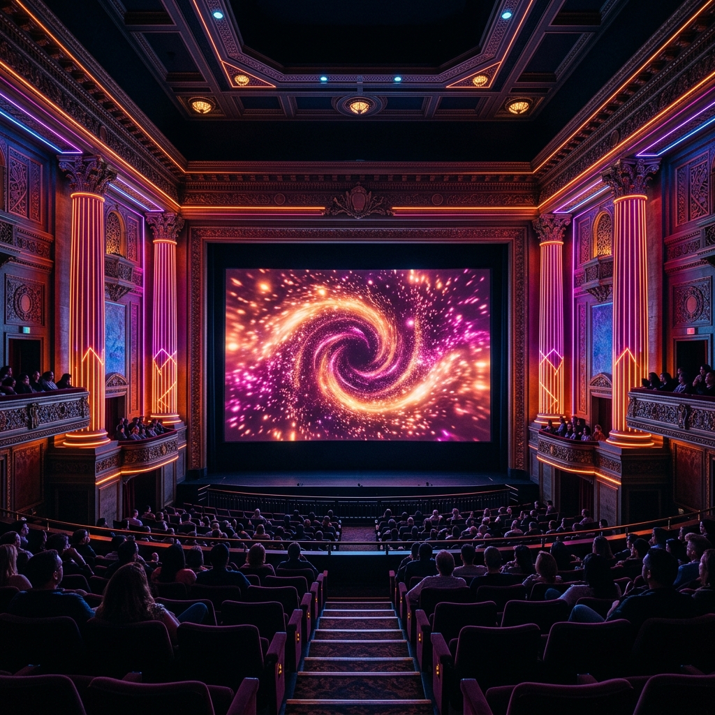 Restored independent cinema interior